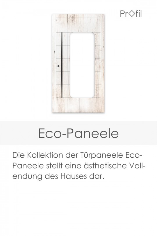 PVC-Eingangstüren Eco-Paneele